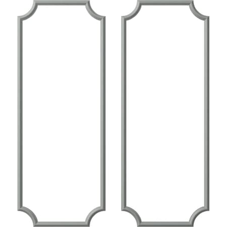 Ekena Millwork 28-in. W x 72-in. H Ashford Smooth Panel Moulding Kit Double Panel PMLKASH28X72B